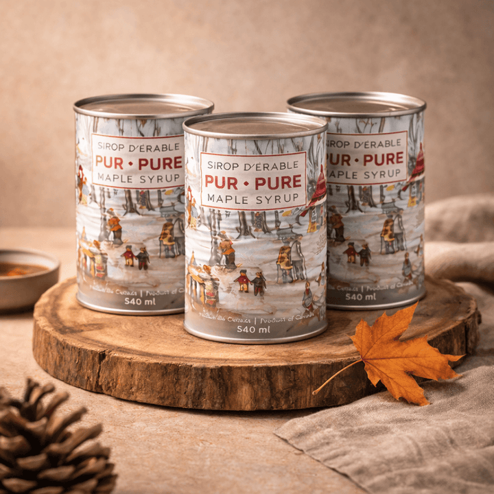 Ensemble de 4 cannes de sirop d'érable à l'unité (4 X 540ml)