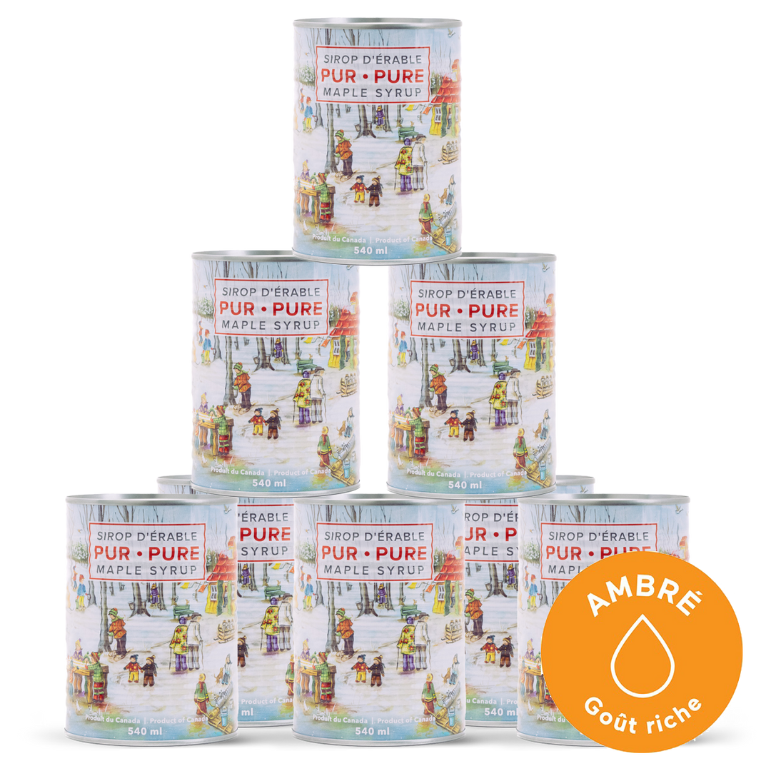 Gallon de sirop d'érable (8 cannes de 540ml)