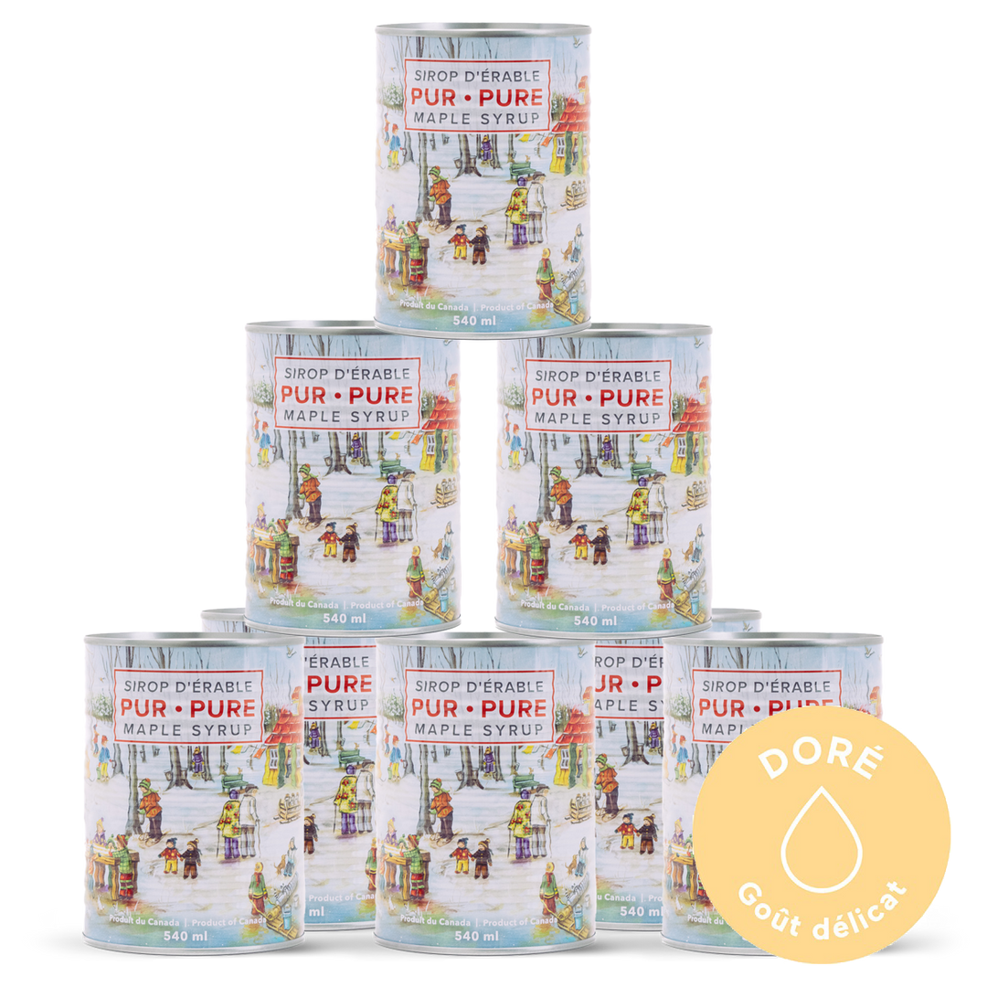 Gallon de sirop d'érable (8 cannes de 540ml)